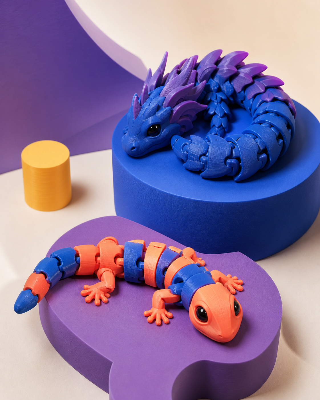 Dragão articulado impresso em 3D